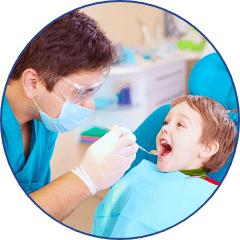 child having an orthodontic exam